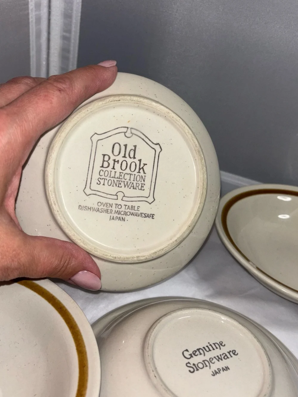 Old brook cream stoneware